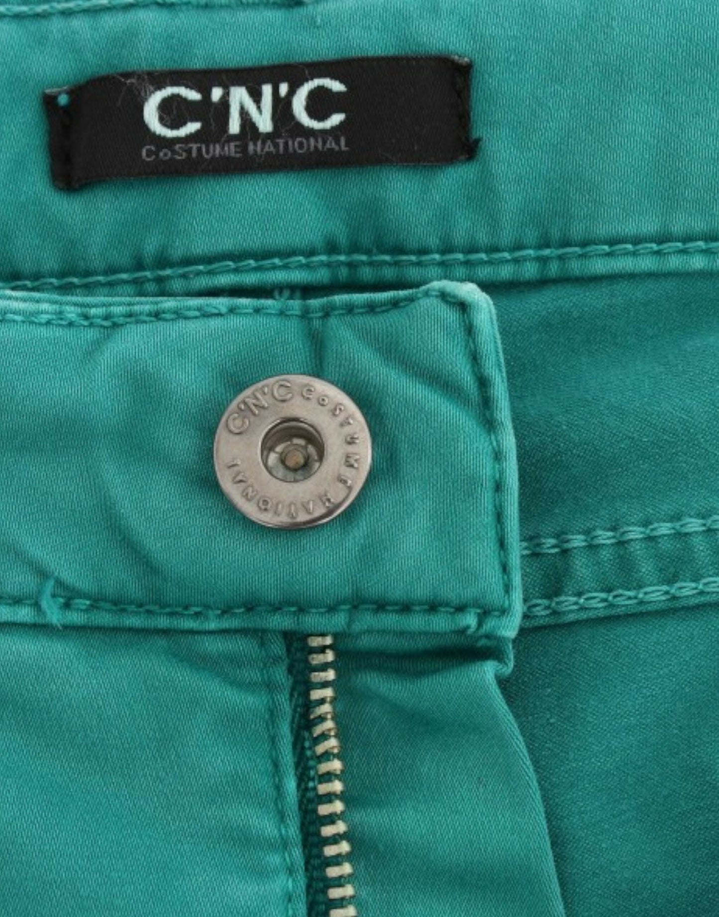 - Chic Green Straight Leg Jeans for Sophisticated Style