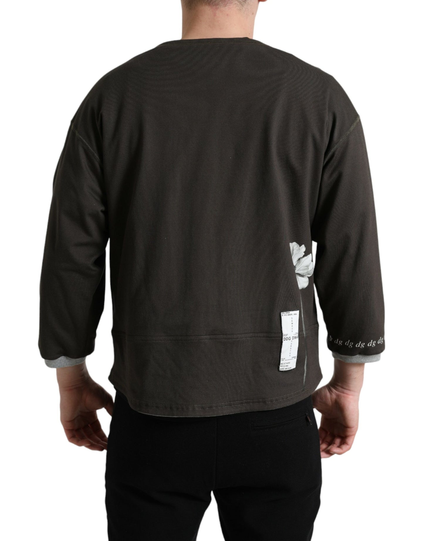 - Elegant Cotton Crew Neck Pullover
