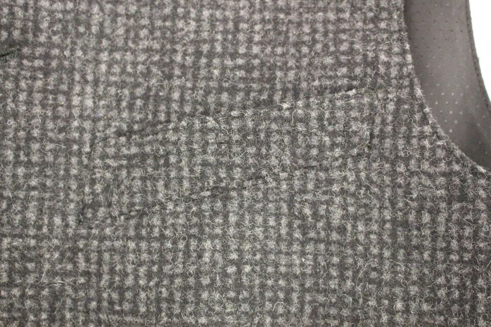 - Elegant Gray Wool Blend Dress Vest