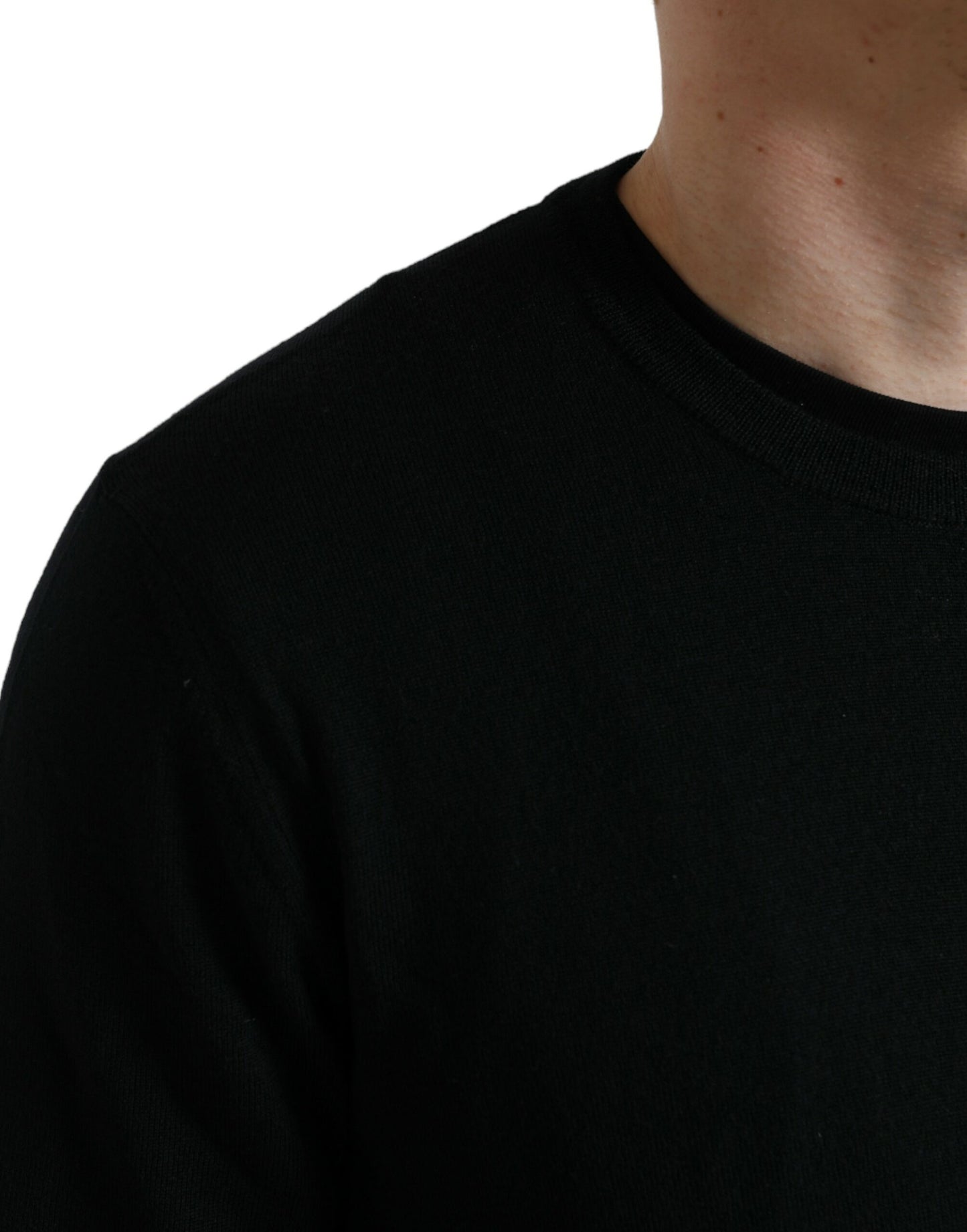 Stunning Black Wool Sweater by Dolce & Gabbana