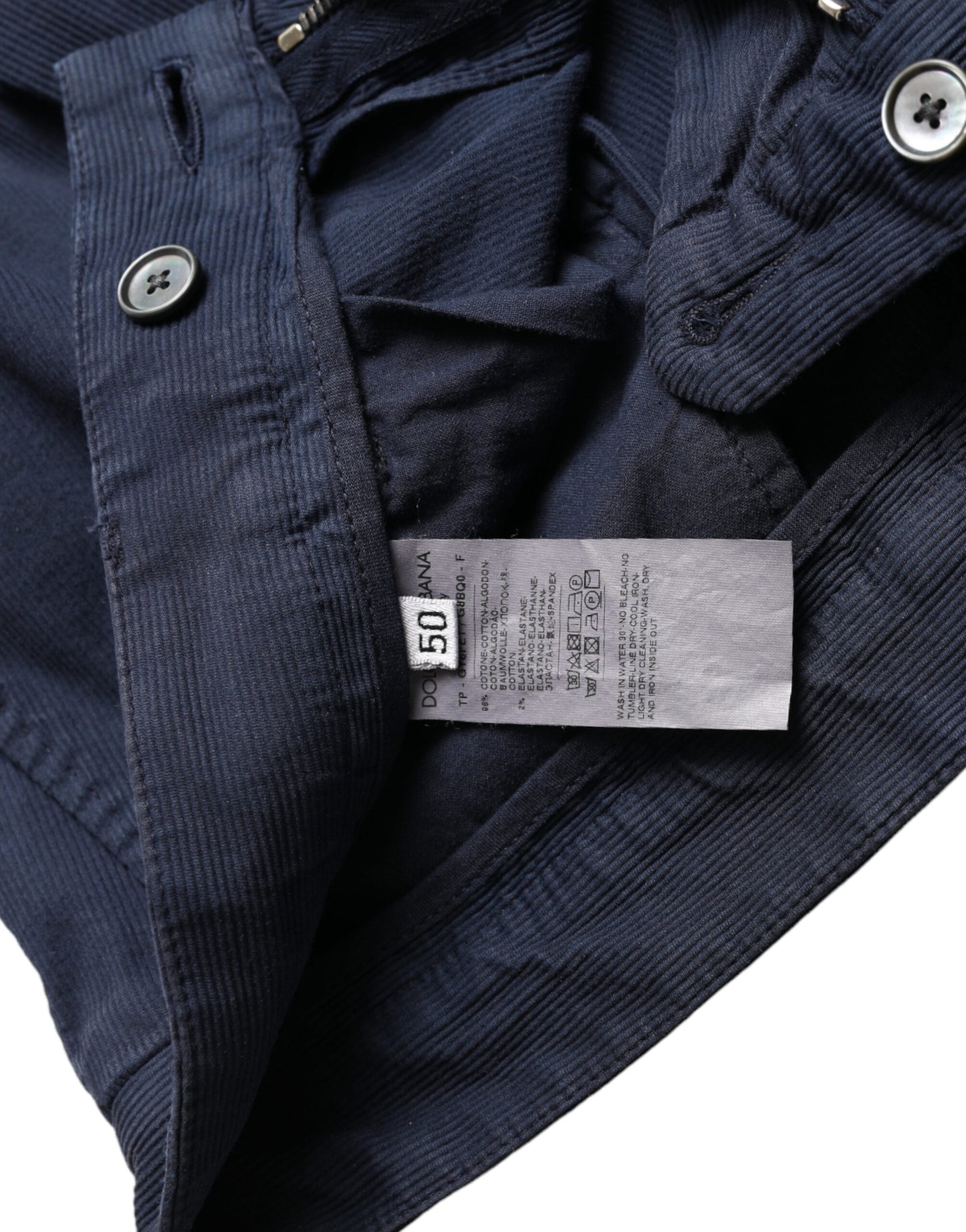- Elegant Dark Blue Skinny Dress Pants