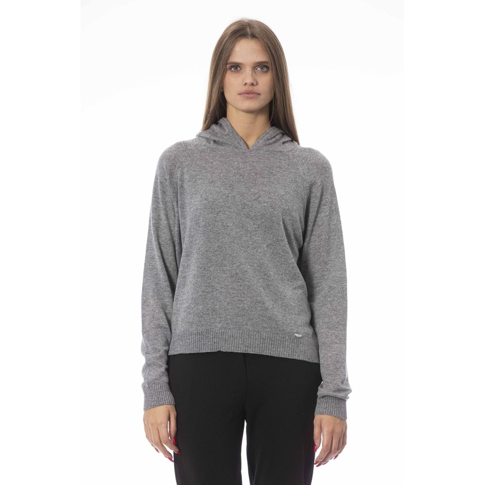 - Gray Wool Women Sweater