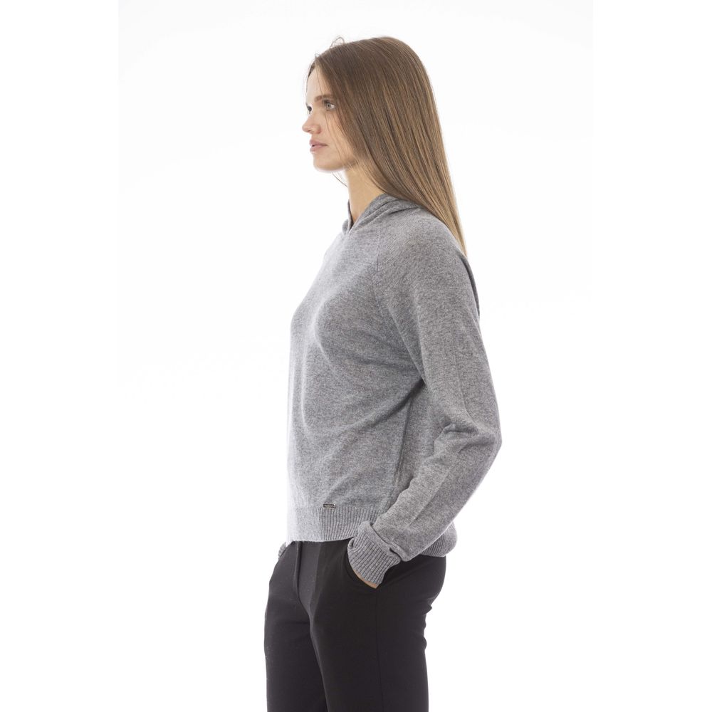 - Gray Wool Women Sweater
