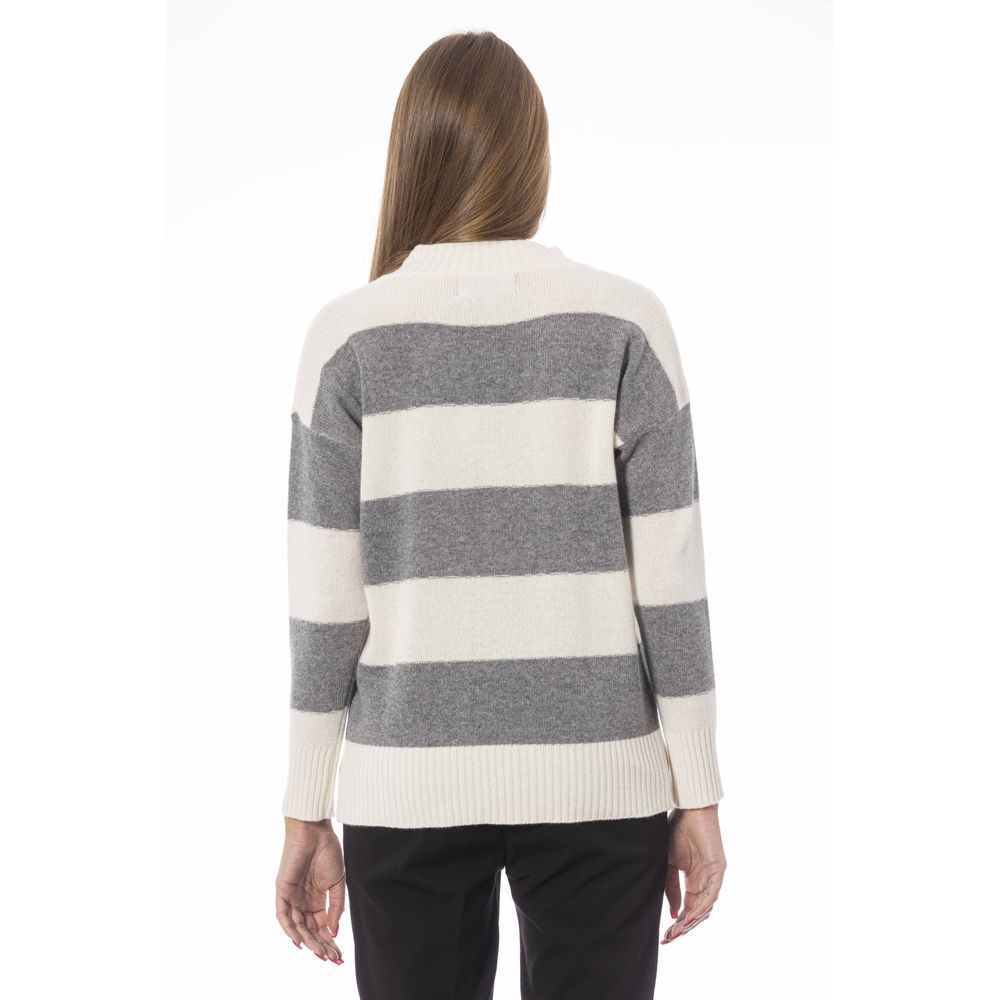 - Gray Wool Women Sweater