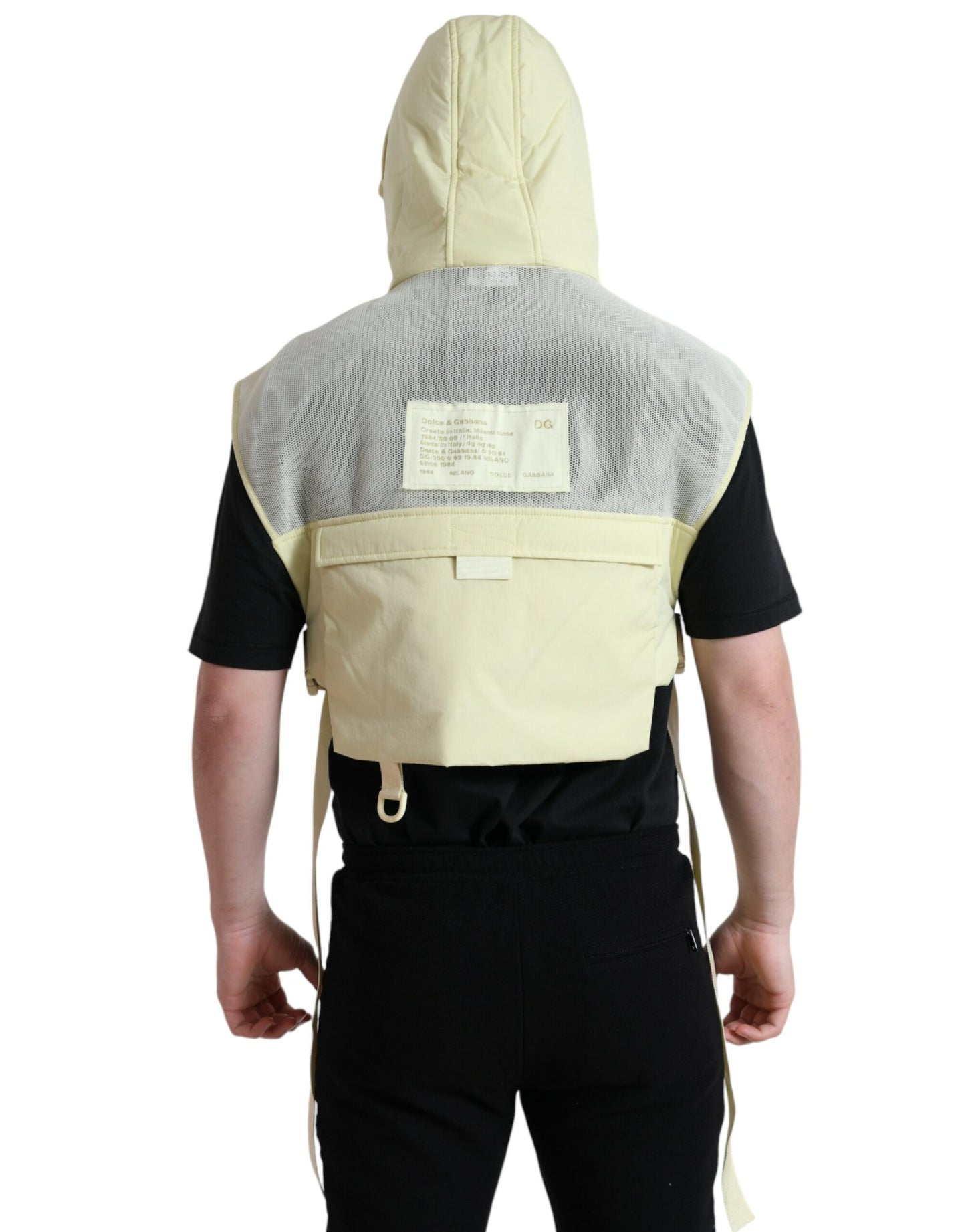 - Sunshine Yellow Hooded Vest Jacket