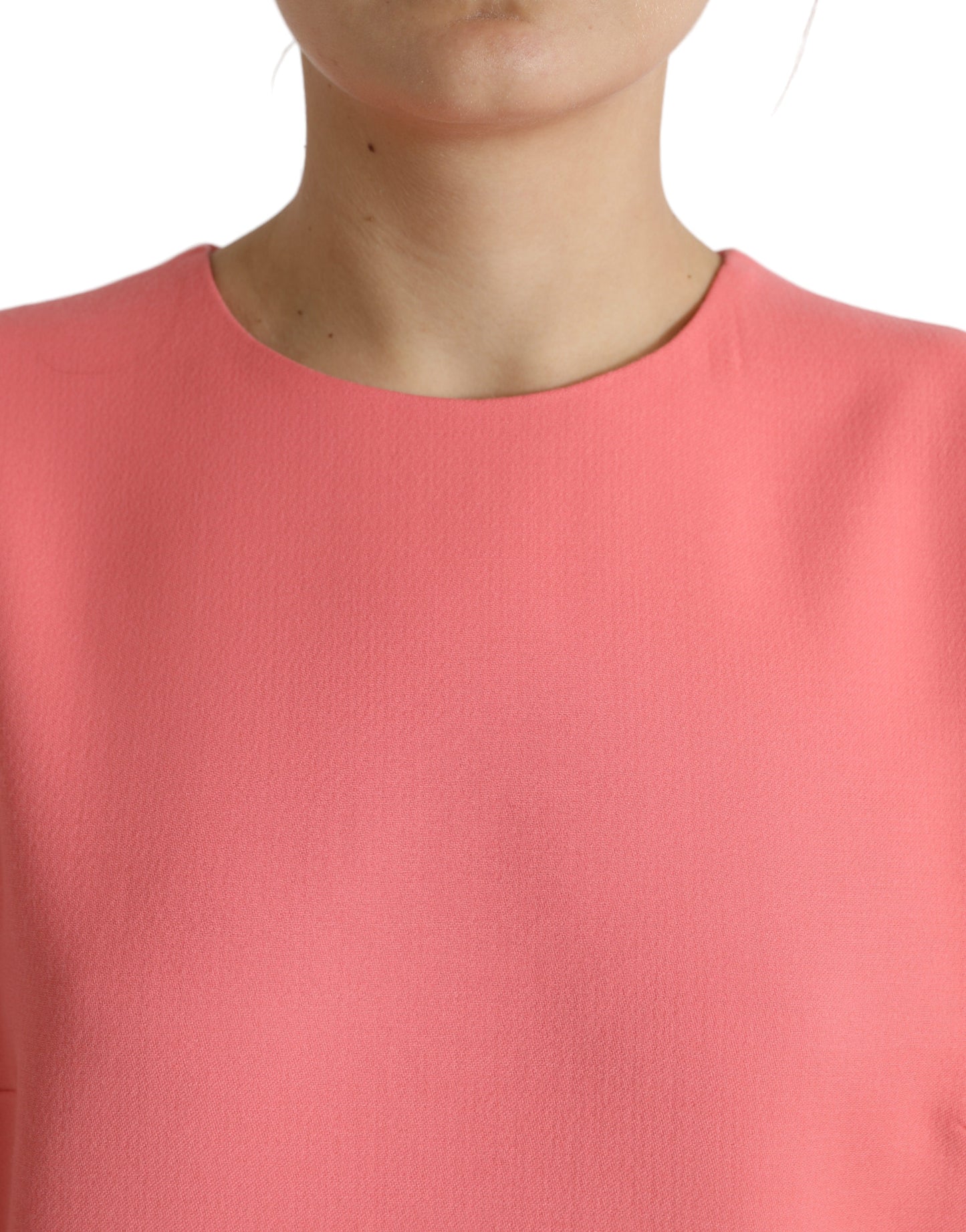 - Chic Pink Sleeveless Shift Mini Dress