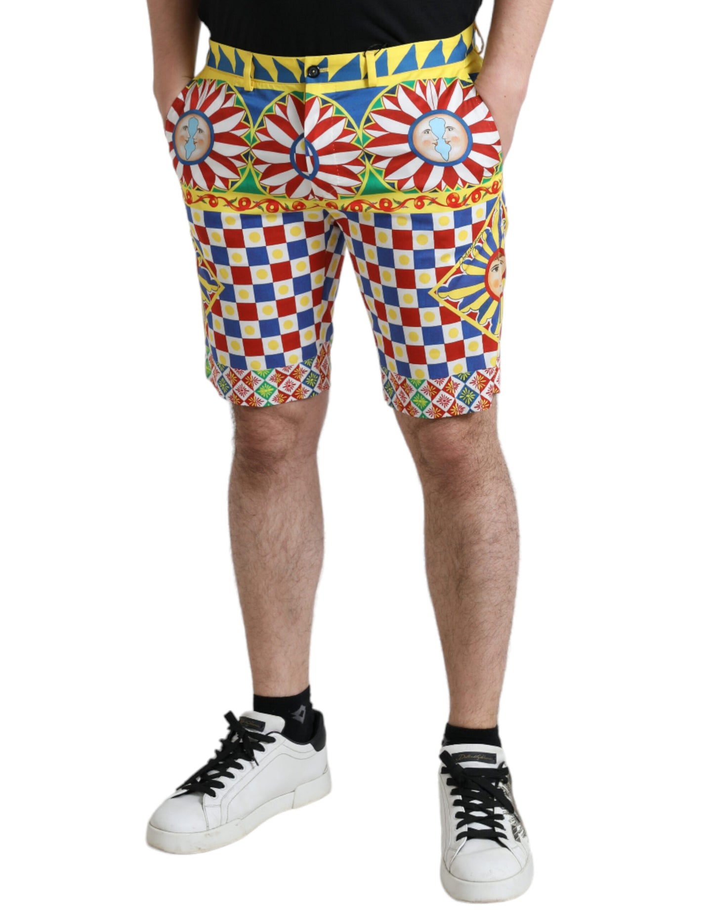 - Multicolor Print Bermuda Shorts
