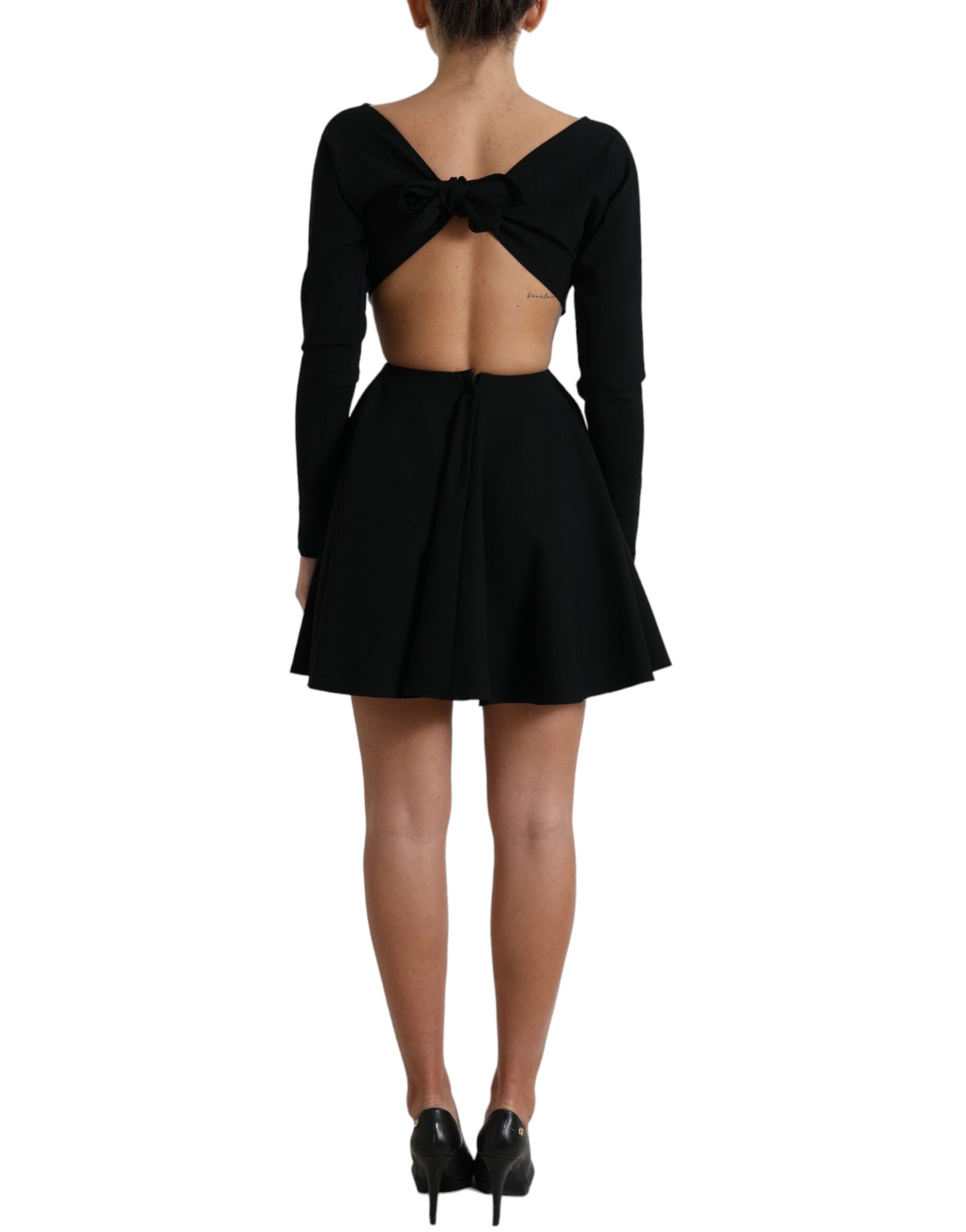 - Elegant Cut Out A-Line Mini Dress