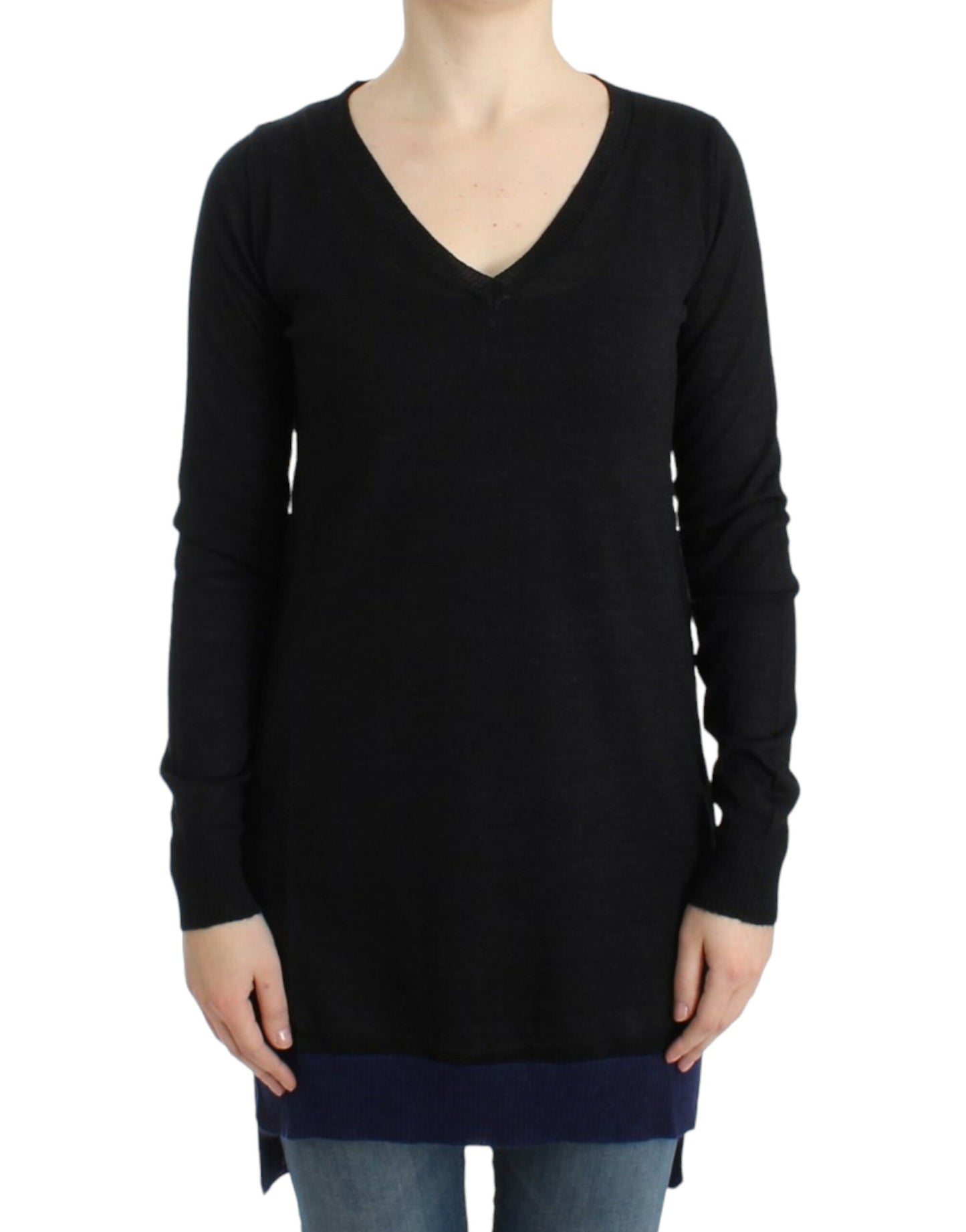 - Elegant V-Neck Lightweight Sweater