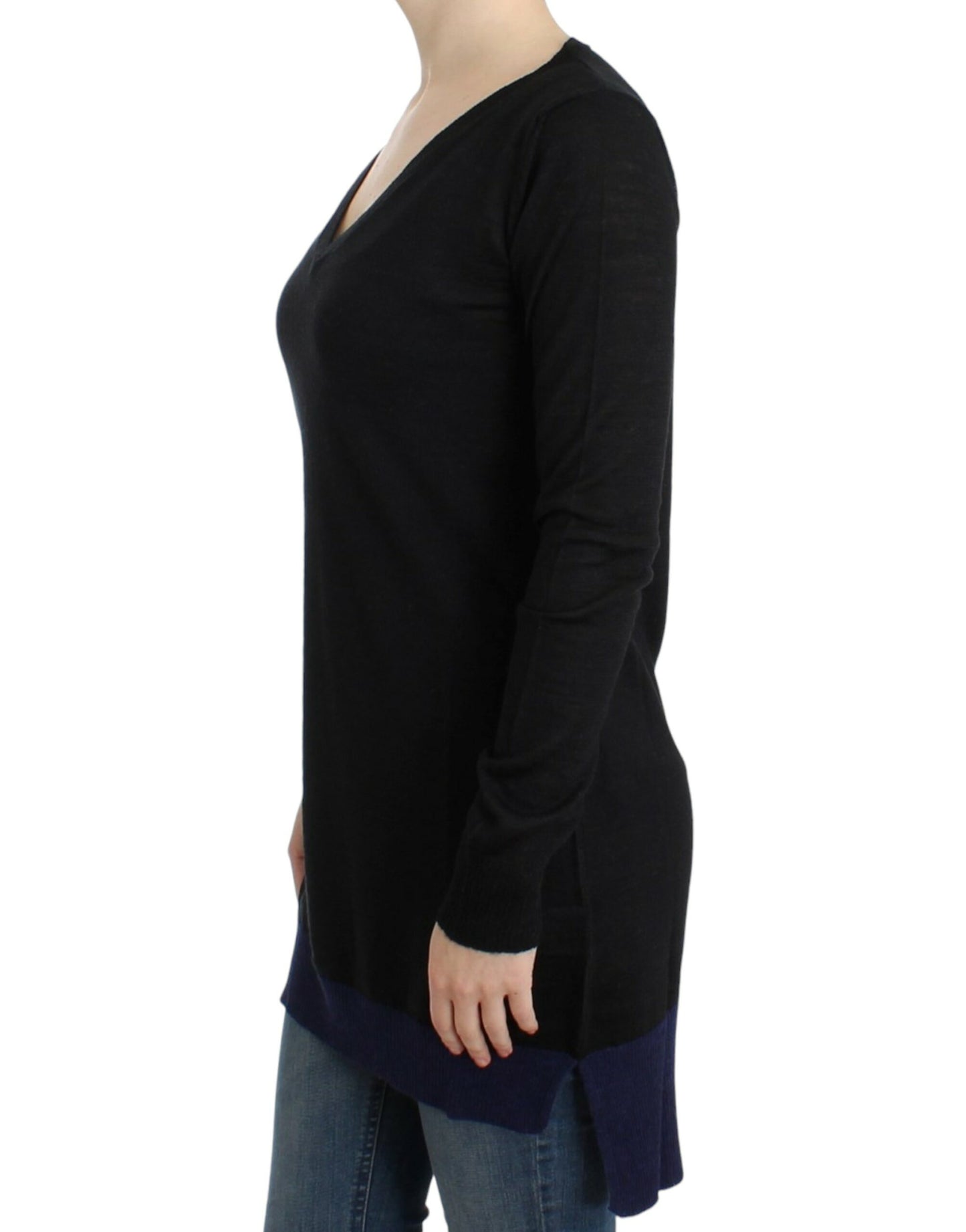- Elegant V-Neck Lightweight Sweater