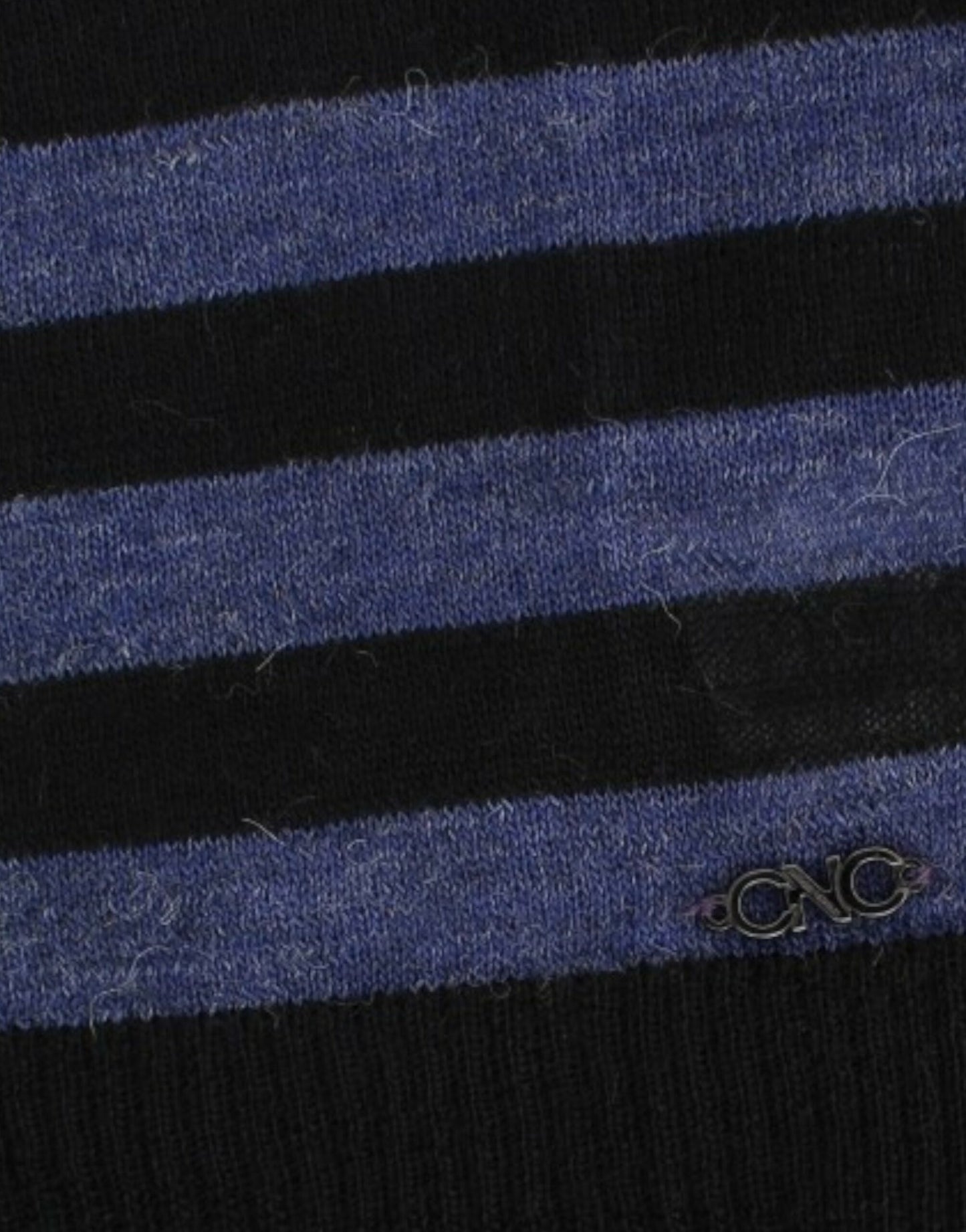 - Striped V-Neck Luxury Sweater