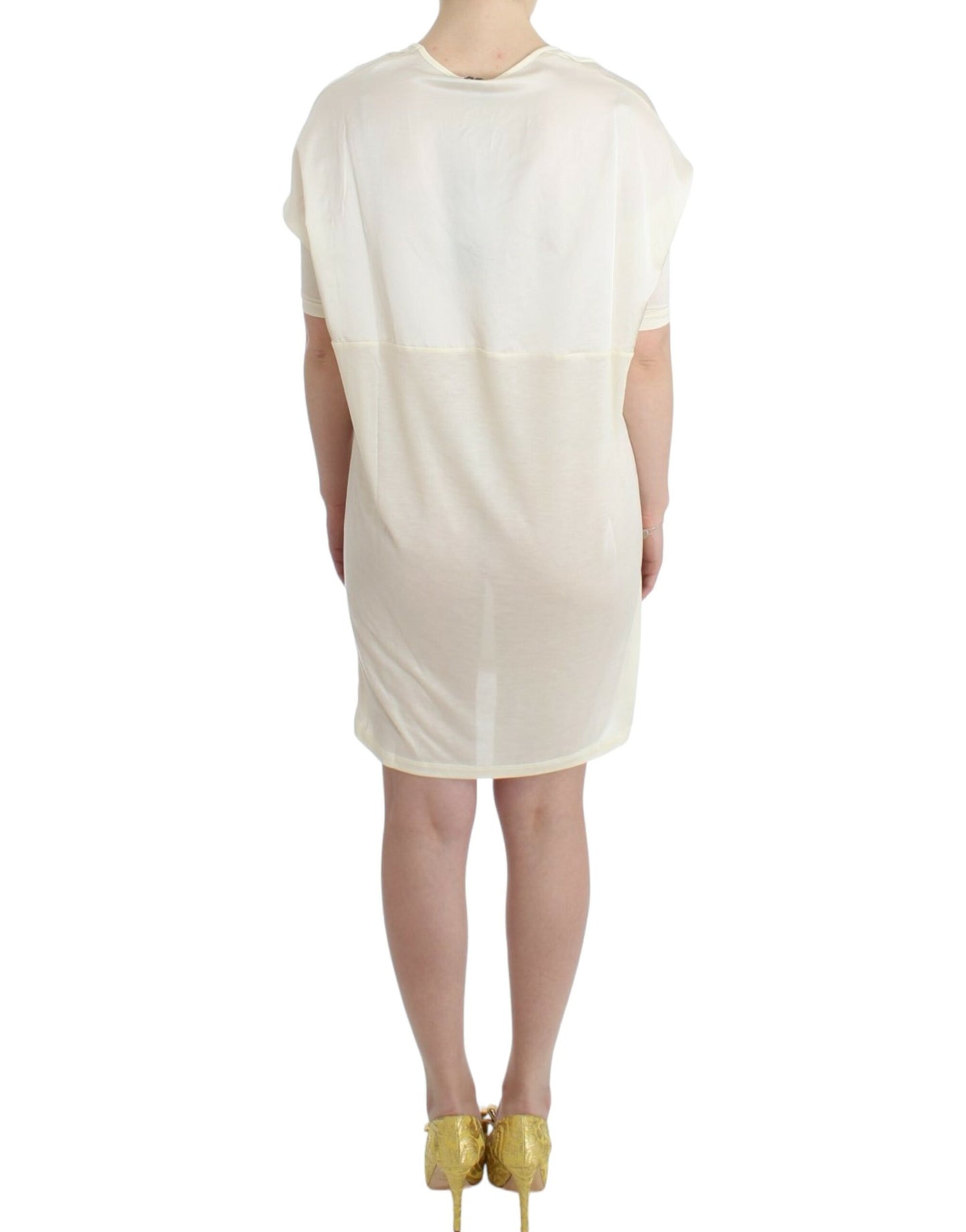 - Chic White Modal Above-Knee Dress