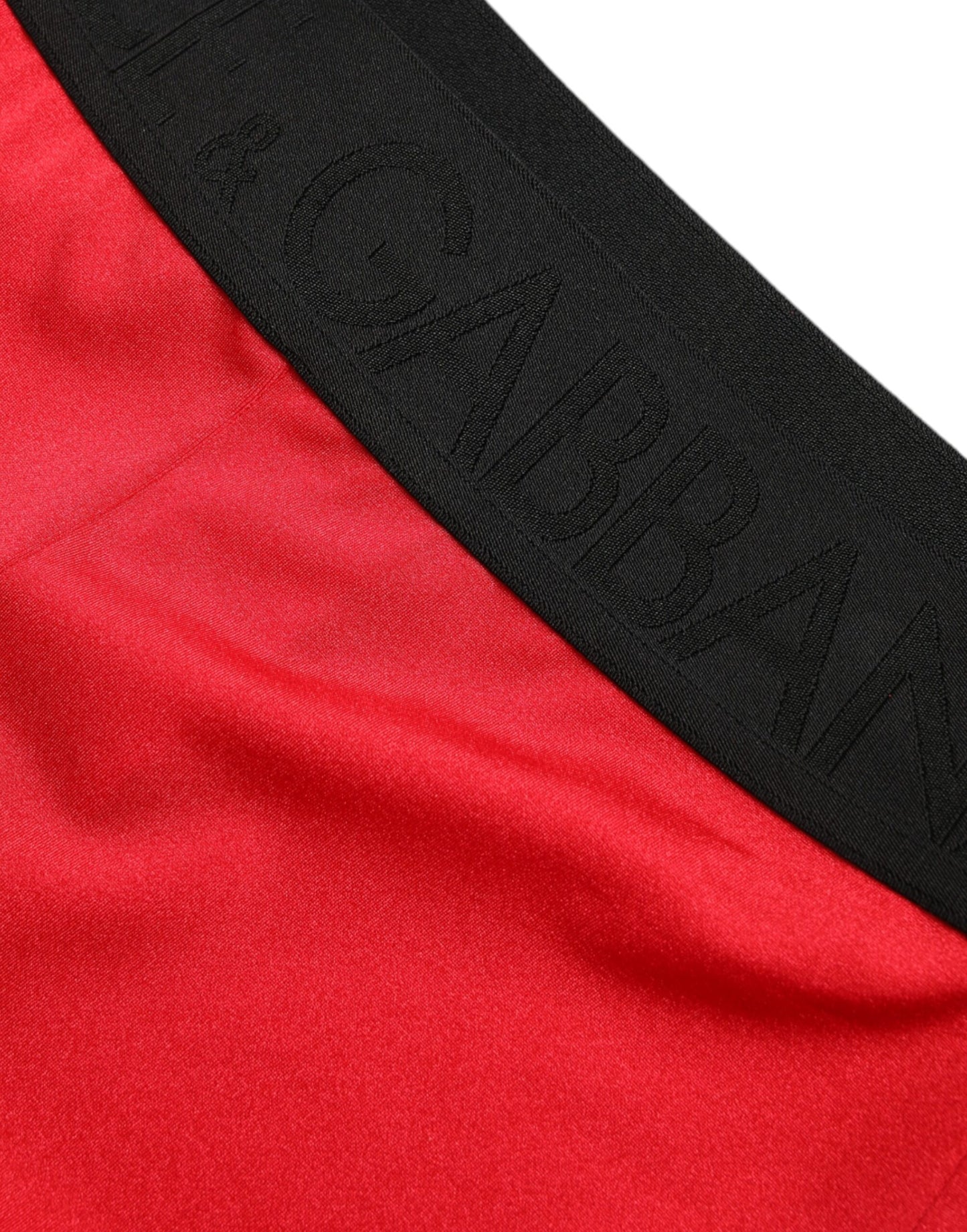 - Elegant High Waist Red Leggings