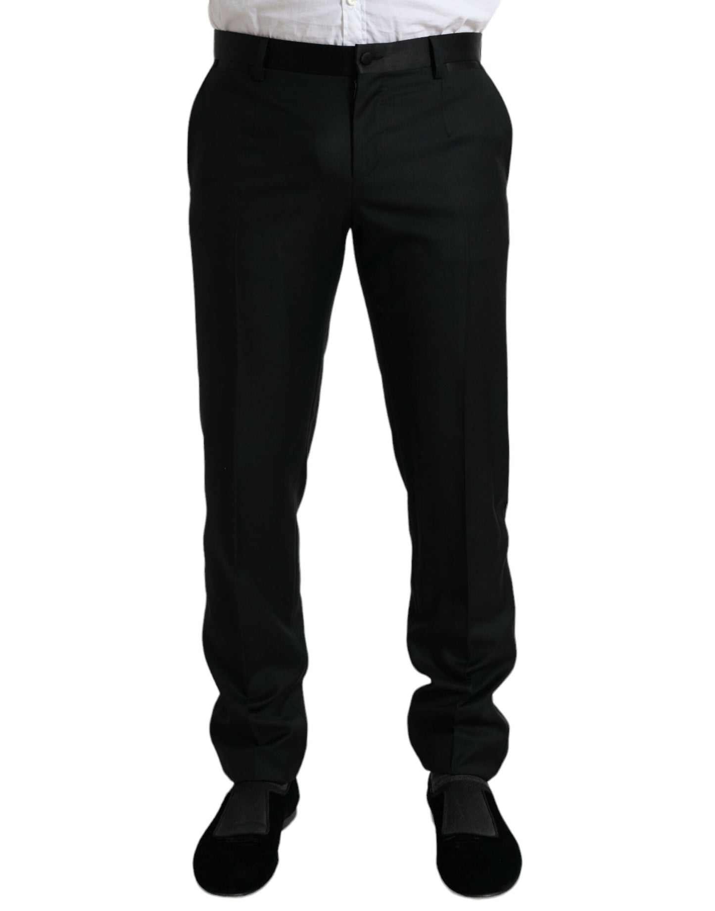 - Elegant Slim Fit Wool Dress Pants