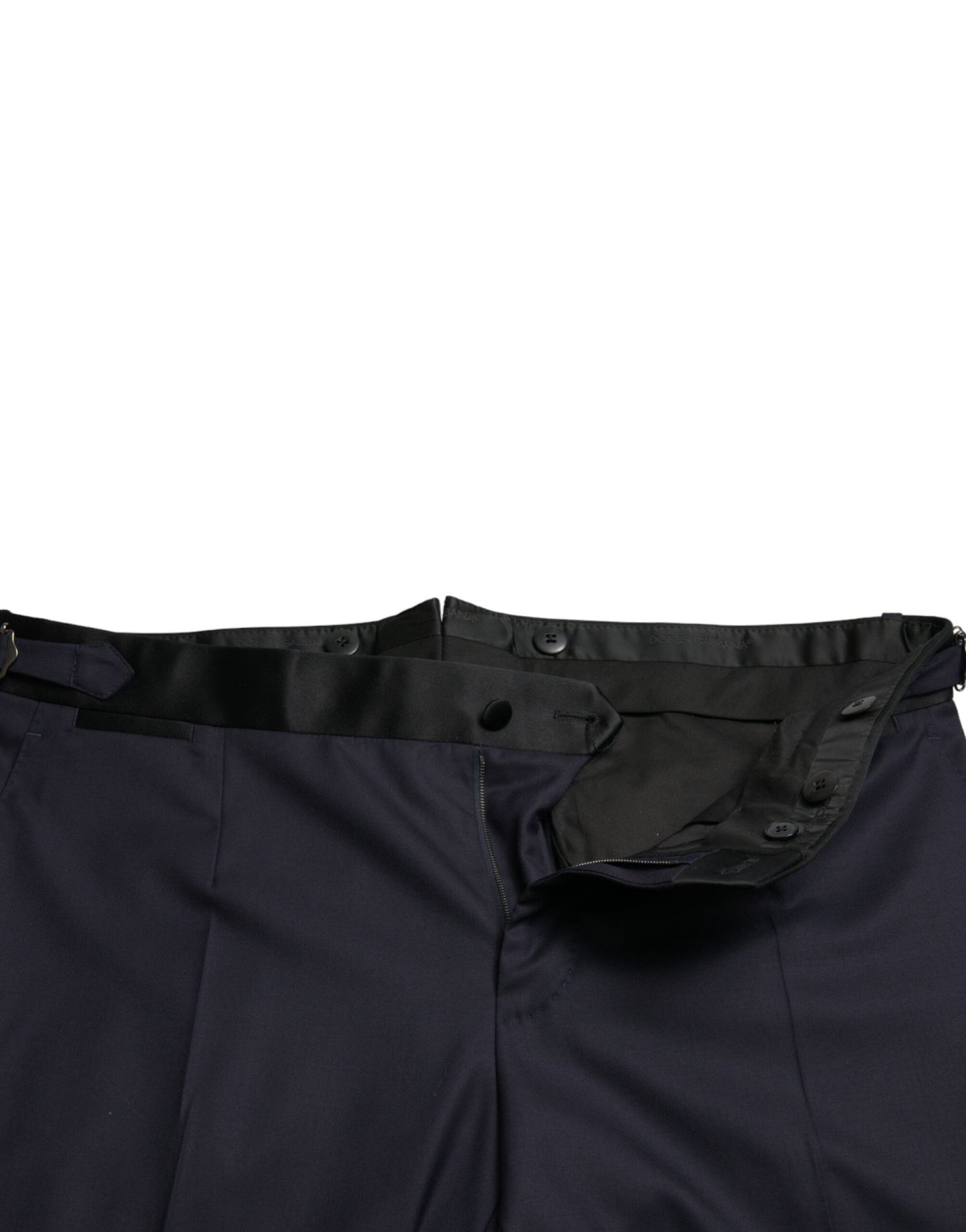 - Elegant Wool-Silk Blend Cropped Dress Pants