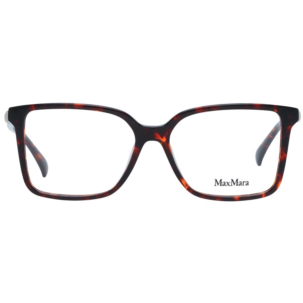 Max Mara Women’s Optical Frames – Brown Square Design, 54mm