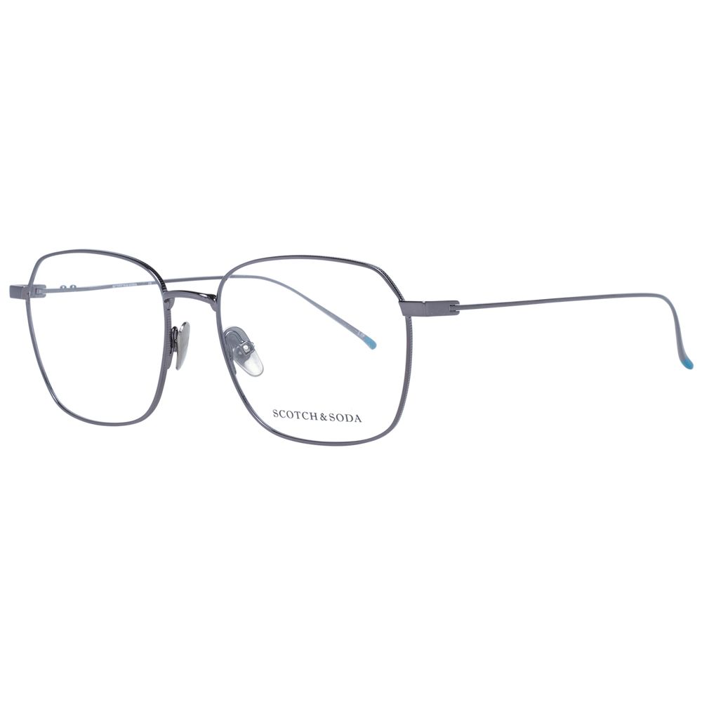 Scotch & Soda Men’s Optical Frames – Gunmetal Square Design, 53mm