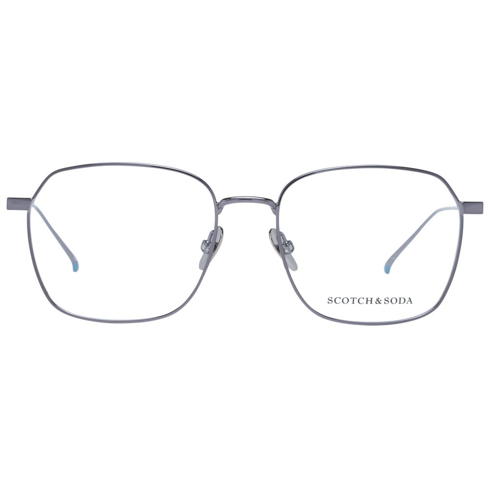 Scotch & Soda Men’s Optical Frames – Gunmetal Square Design, 53mm