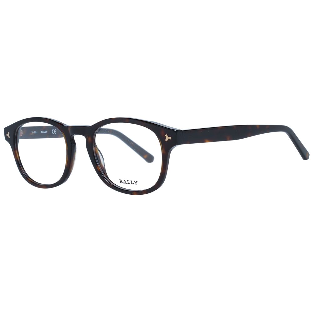 Bally Men's Optical Frames – Brown Square Full-Rim, 50mm