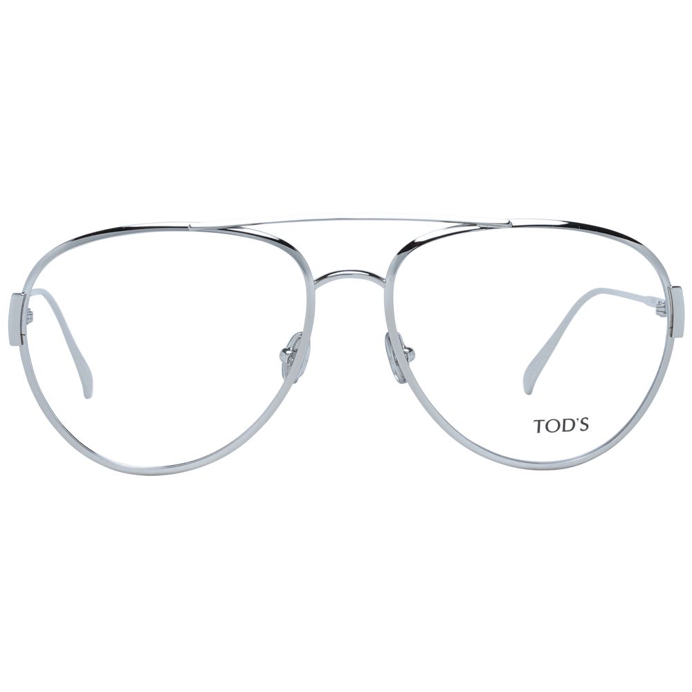 Tod's Women’s Optical Glasses – Silver Aviator Frame, 56mm