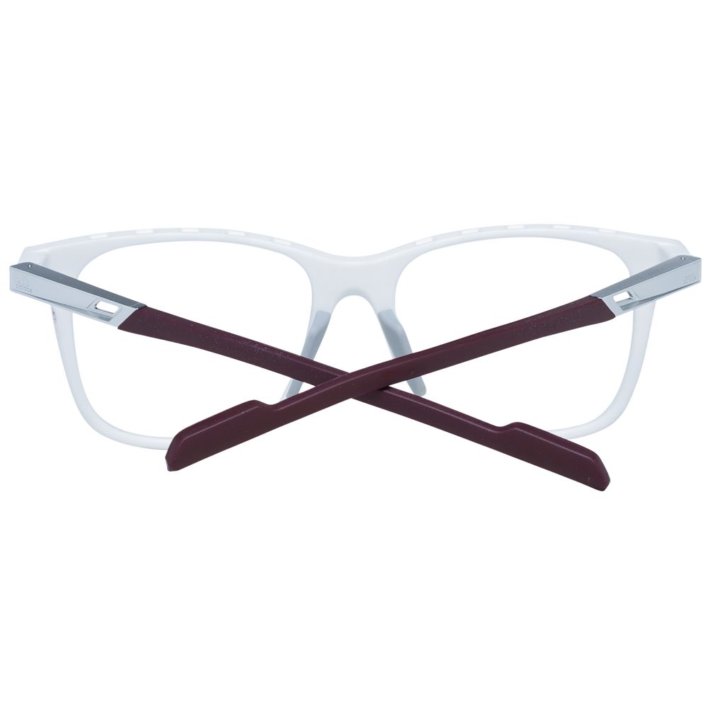 Adidas White Plastic Optical Glasses – Square Demo Lens Frames