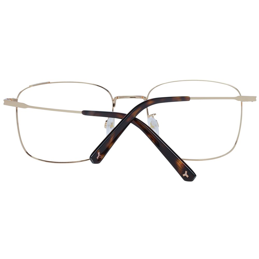 Bally Gold Men’s Optical Frames – Square Full-Rim Design