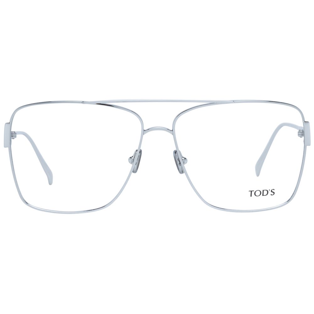 Tod's Women’s Optical Glasses – Silver Rectangle Frame, 56mm