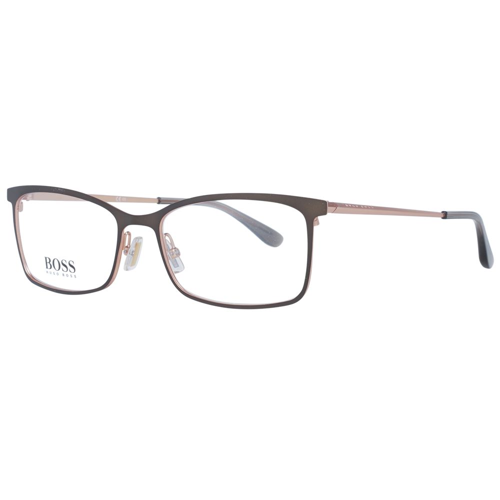 Hugo Boss Women’s Optical Glasses – Brown Rectangle Frame, 55mm