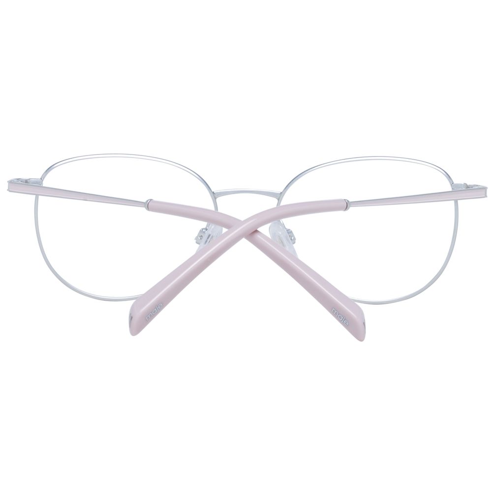 Maje Women’s Optical Glasses – Silver Oval Frame, 50mm