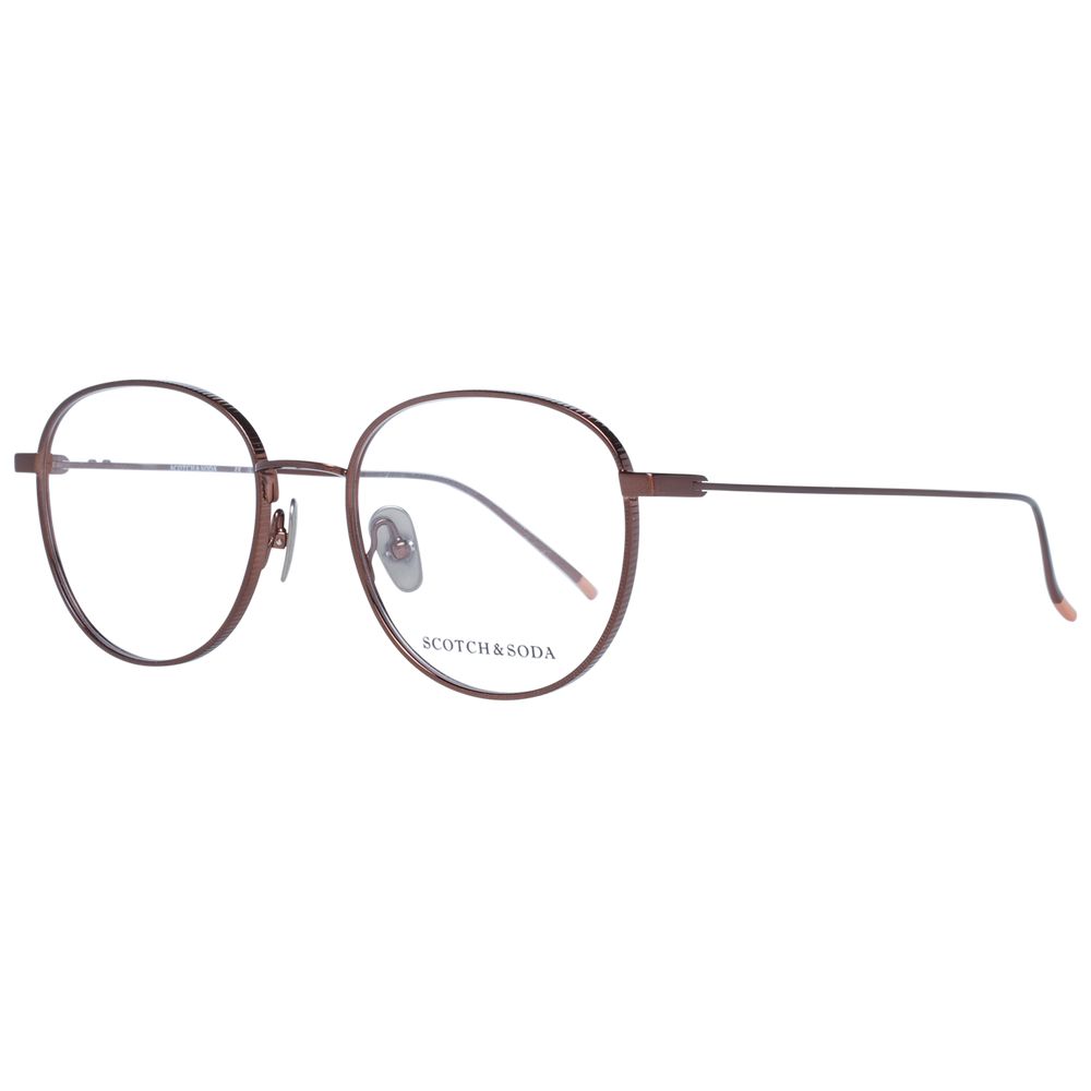 Scotch & Soda Men’s Optical Frames – Brown Round Style, 51mm