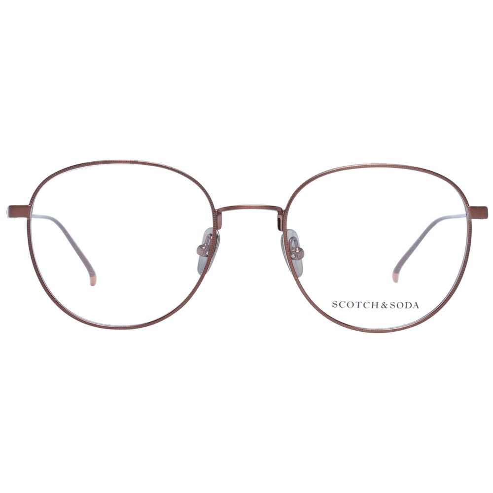 Scotch & Soda Men’s Optical Frames – Brown Round Style, 51mm