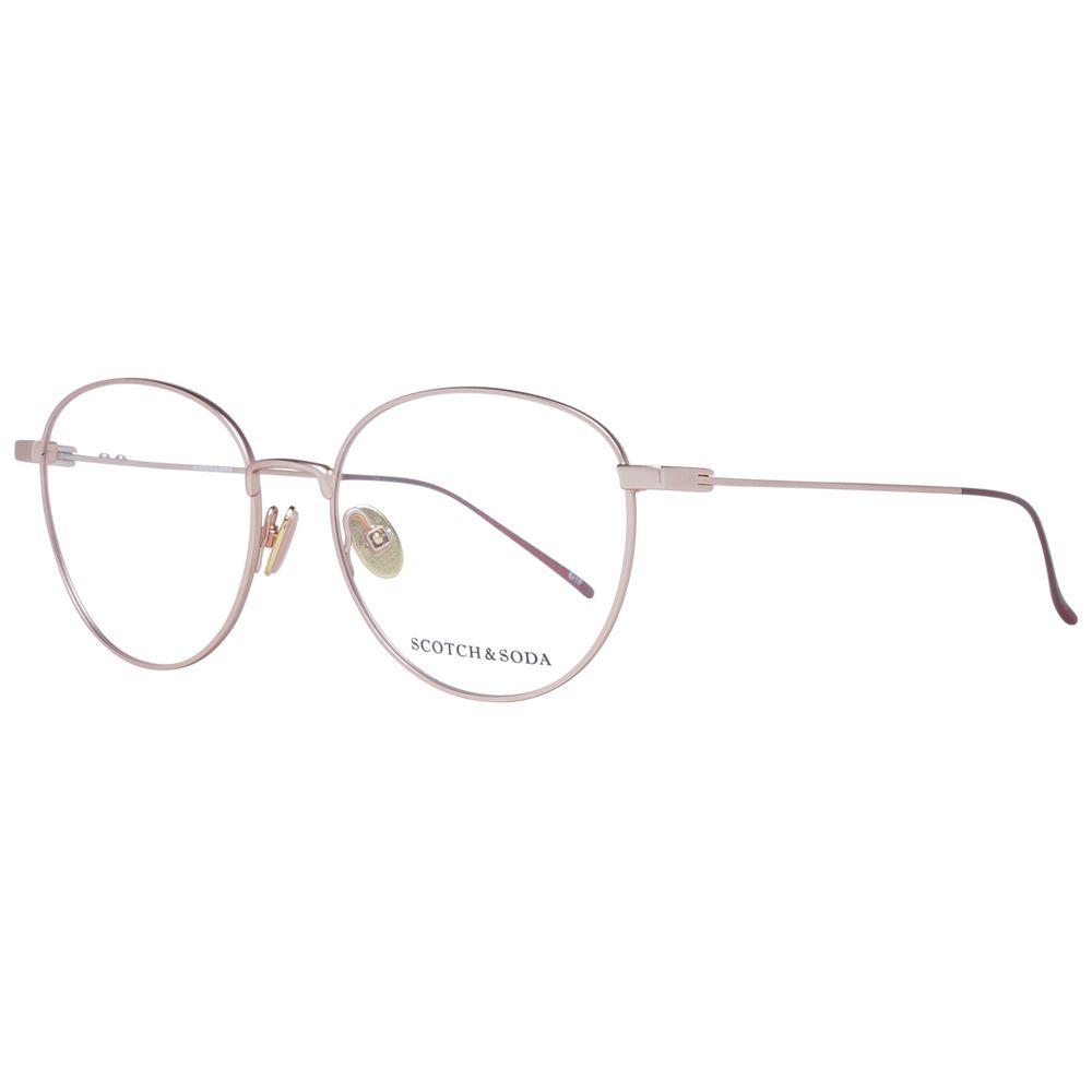 Scotch & Soda Women’s Optical Glasses – Copper Round Frame, 52mm