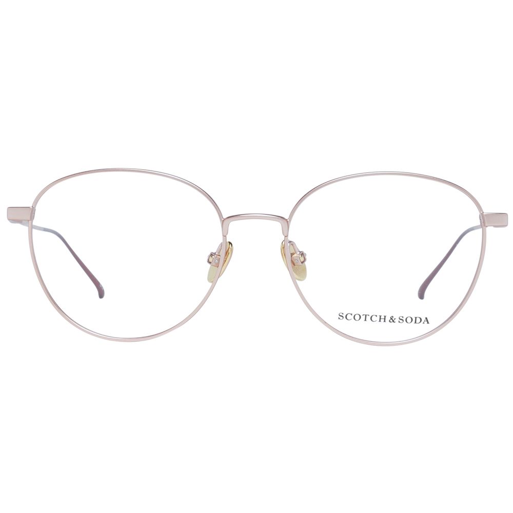 Scotch & Soda Women’s Optical Glasses – Copper Round Frame, 52mm