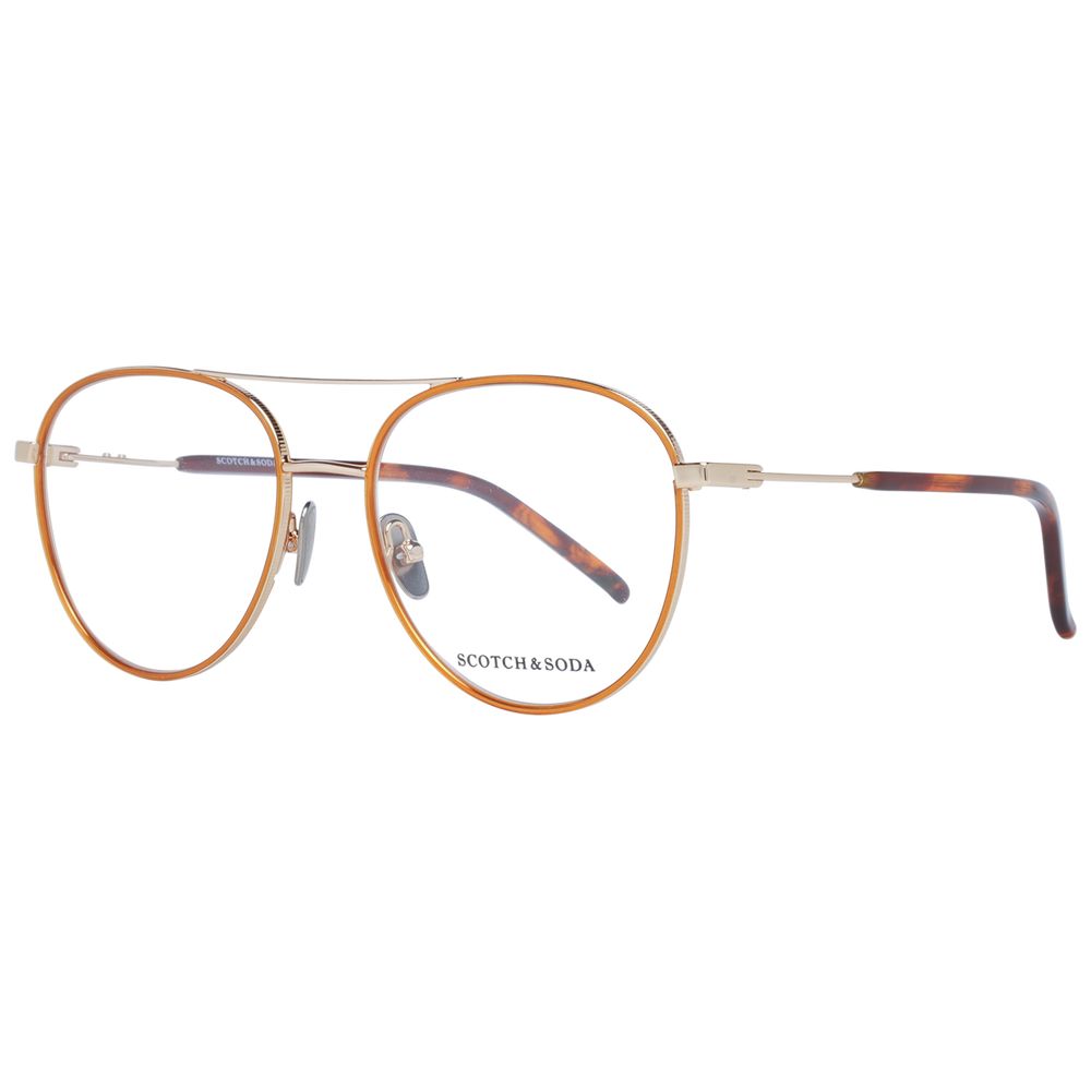Scotch & Soda Gold Men's Optical Frames – Aviator Full-Rim, 54mm