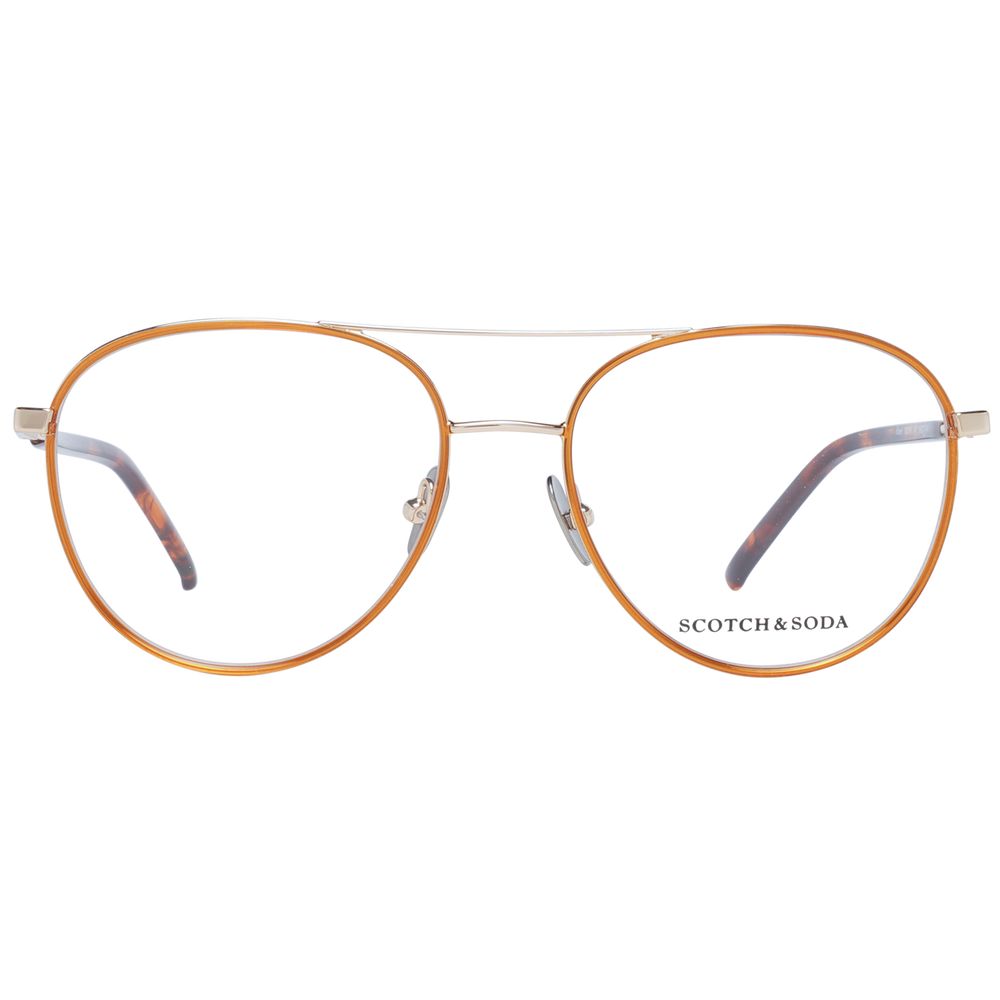 Scotch & Soda Gold Men's Optical Frames – Aviator Full-Rim, 54mm
