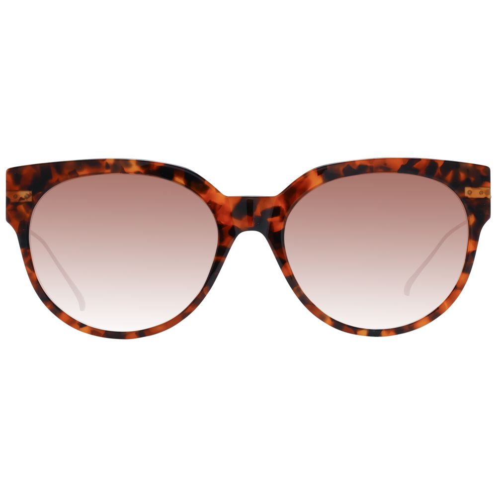 Scotch & Soda Women's Sunglasses – Brown Round Frame with Gradient Lenses, 55mm
