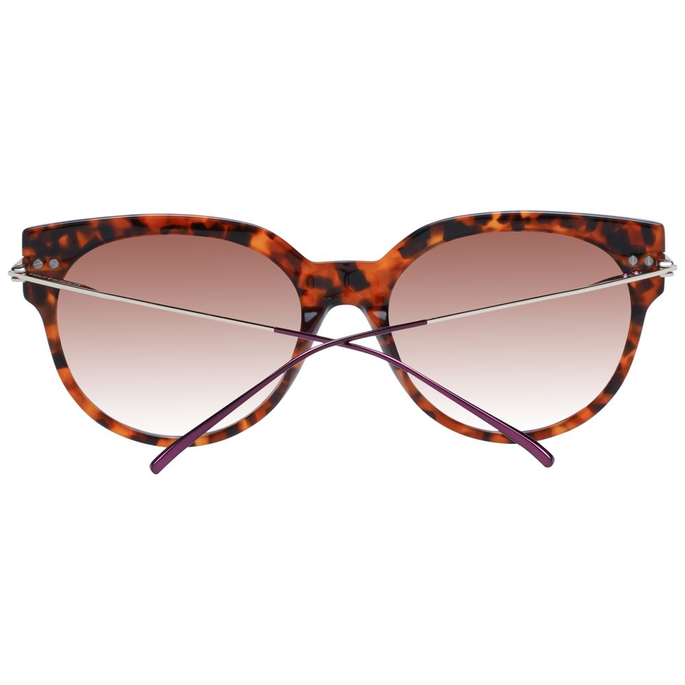 Scotch & Soda Women's Sunglasses – Brown Round Frame with Gradient Lenses, 55mm
