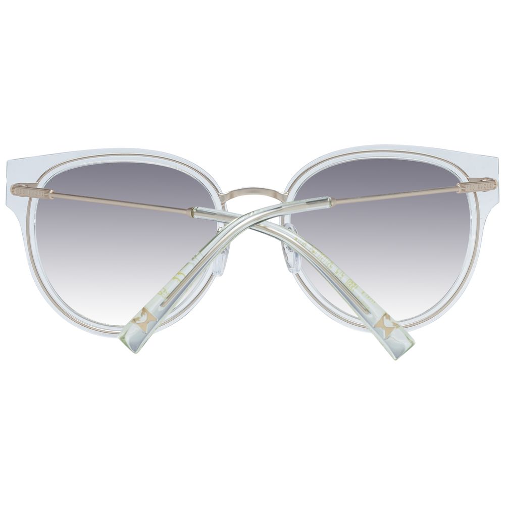 Ted Baker Women’s Transparent Sunglasses – Fashionable Round Frame with Multicolour Gradient Lenses, 52mm