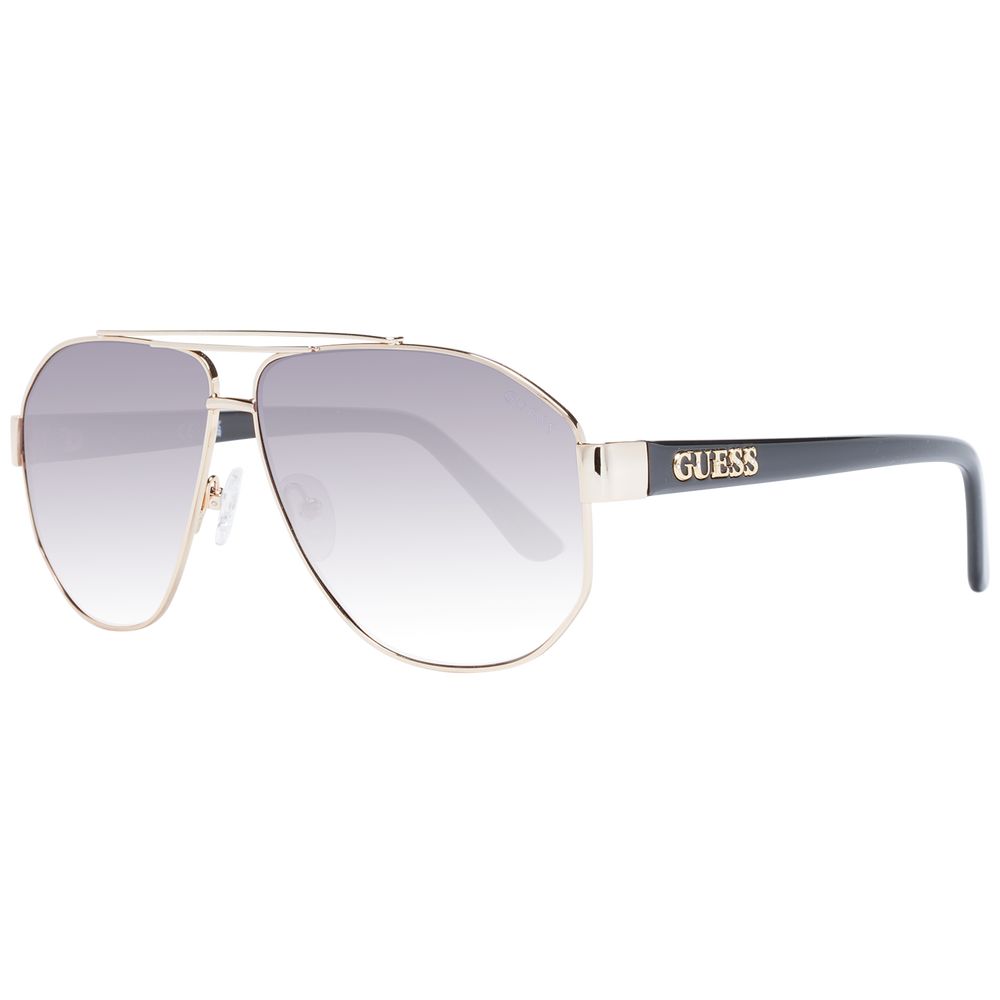 Guess Women’s Sunglasses – Gold Aviator Frame with Grey Gradient Lenses, 61mm