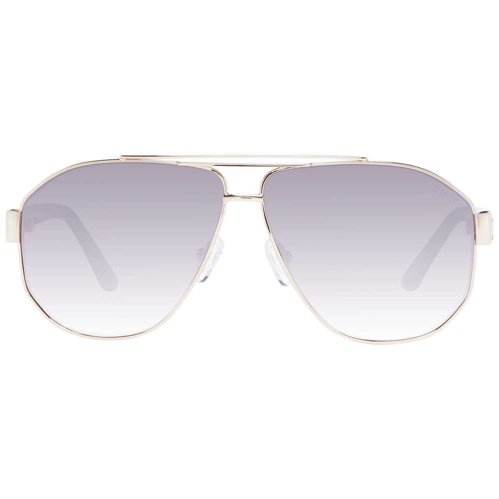Guess Women’s Sunglasses – Gold Aviator Frame with Grey Gradient Lenses, 61mm