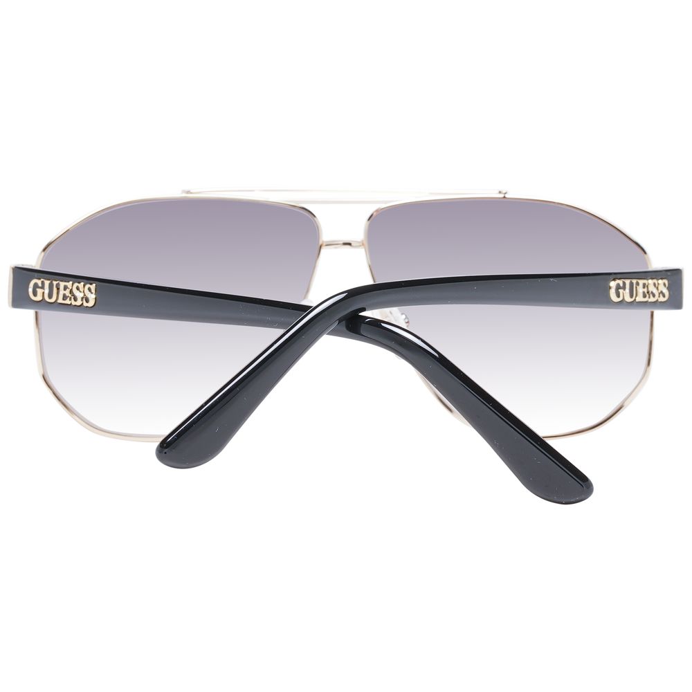 Guess Women’s Sunglasses – Gold Aviator Frame with Grey Gradient Lenses, 61mm