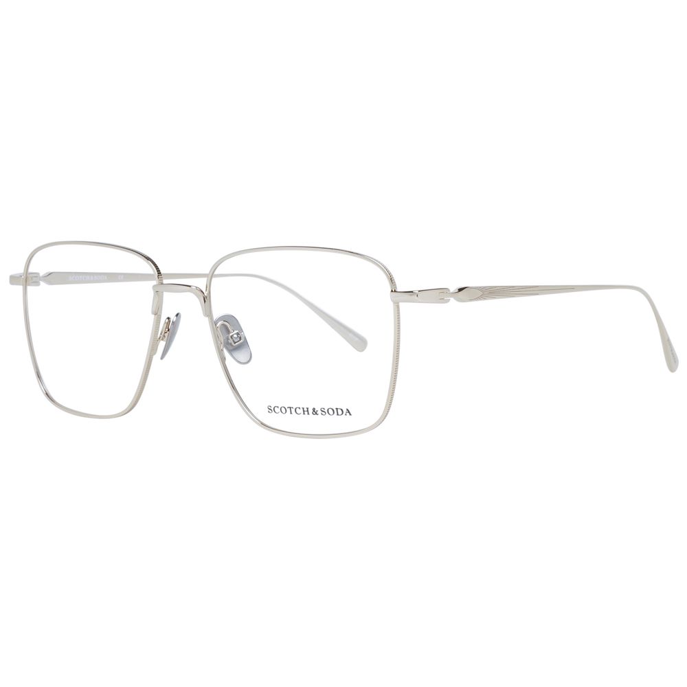 Scotch & Soda Gold Men's Optical Frames – Square Full-Rim, 55mm
