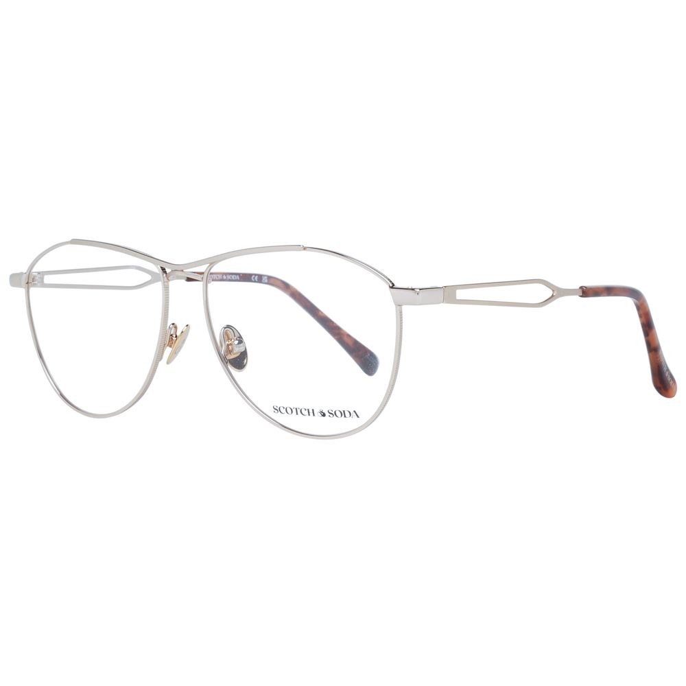 Scotch & Soda Gold Men’s Optical Glasses – Aviator Style, 55mm