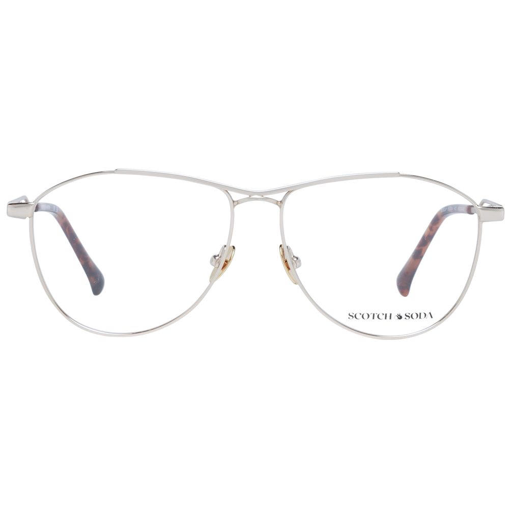Scotch & Soda Gold Men’s Optical Glasses – Aviator Style, 55mm