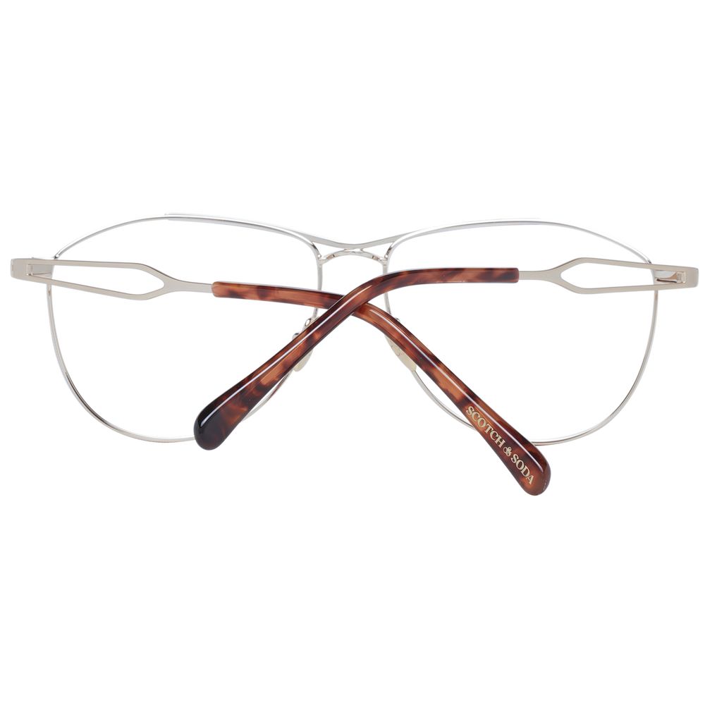 Scotch & Soda Gold Men’s Optical Glasses – Aviator Style, 55mm
