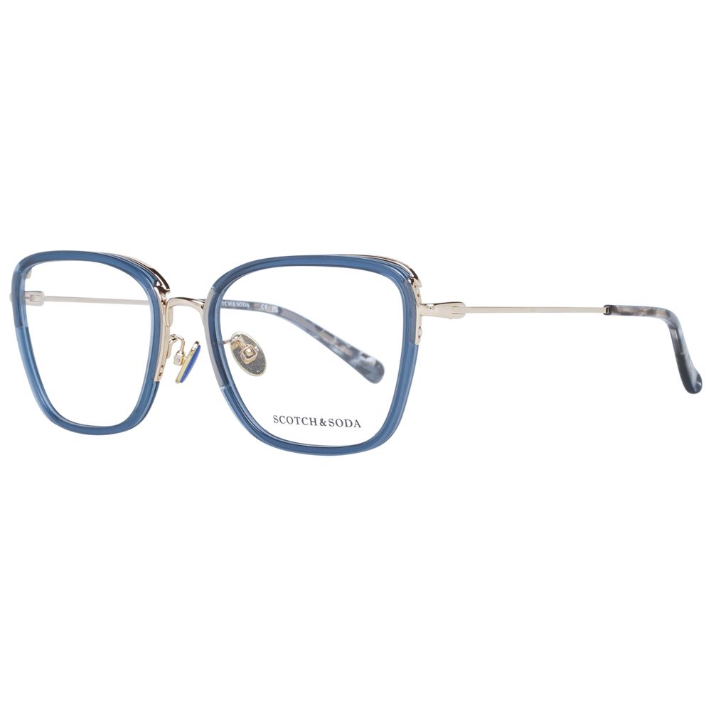 Scotch & Soda Women’s Optical Glasses – Blue Square Frame, 55mm