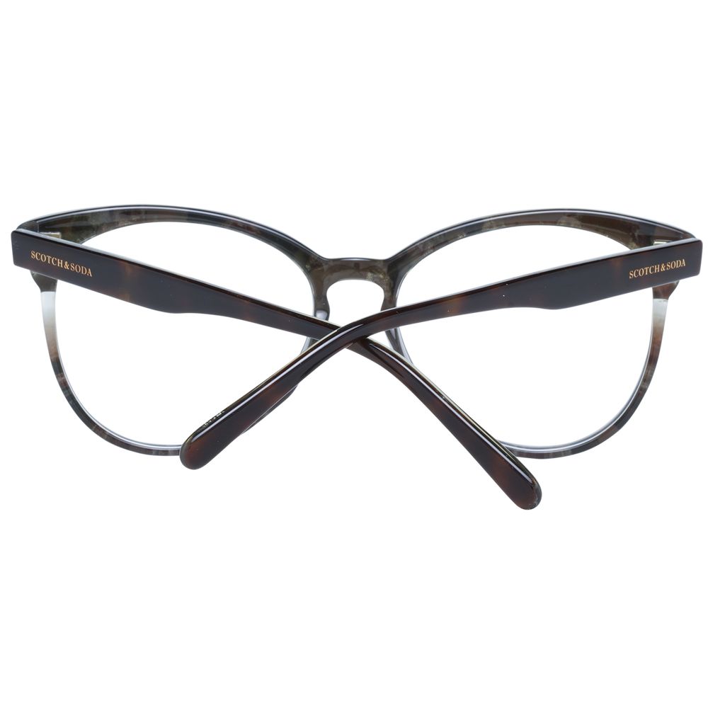 Scotch & Soda Women’s Optical Glasses – Brown Round Frame, 55mm