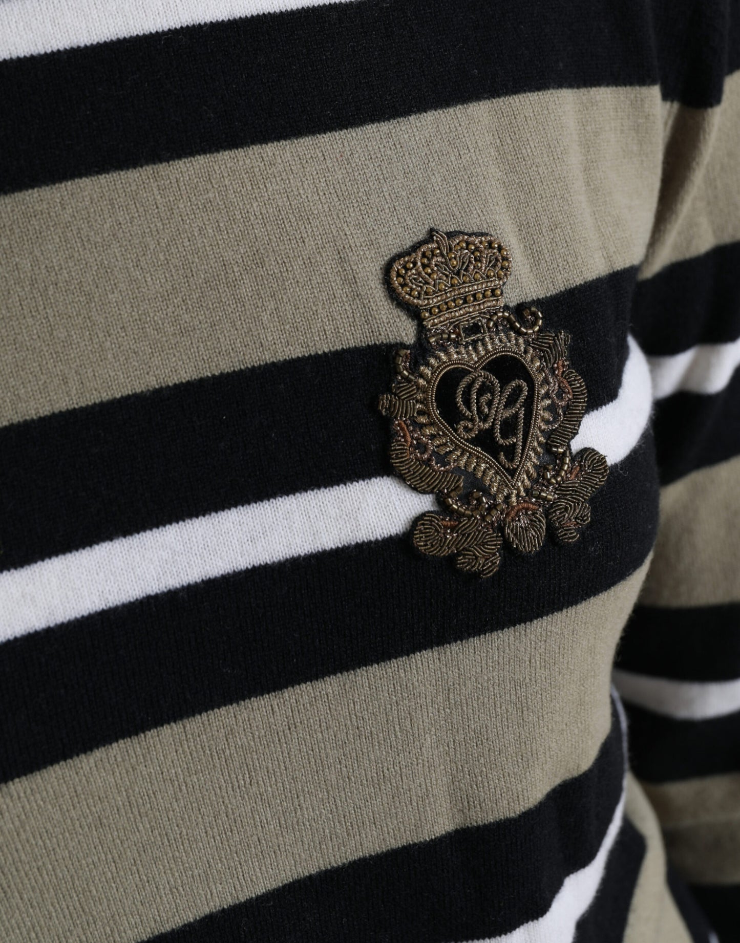 - Multicolor Striped Wool Turtleneck Sweater
