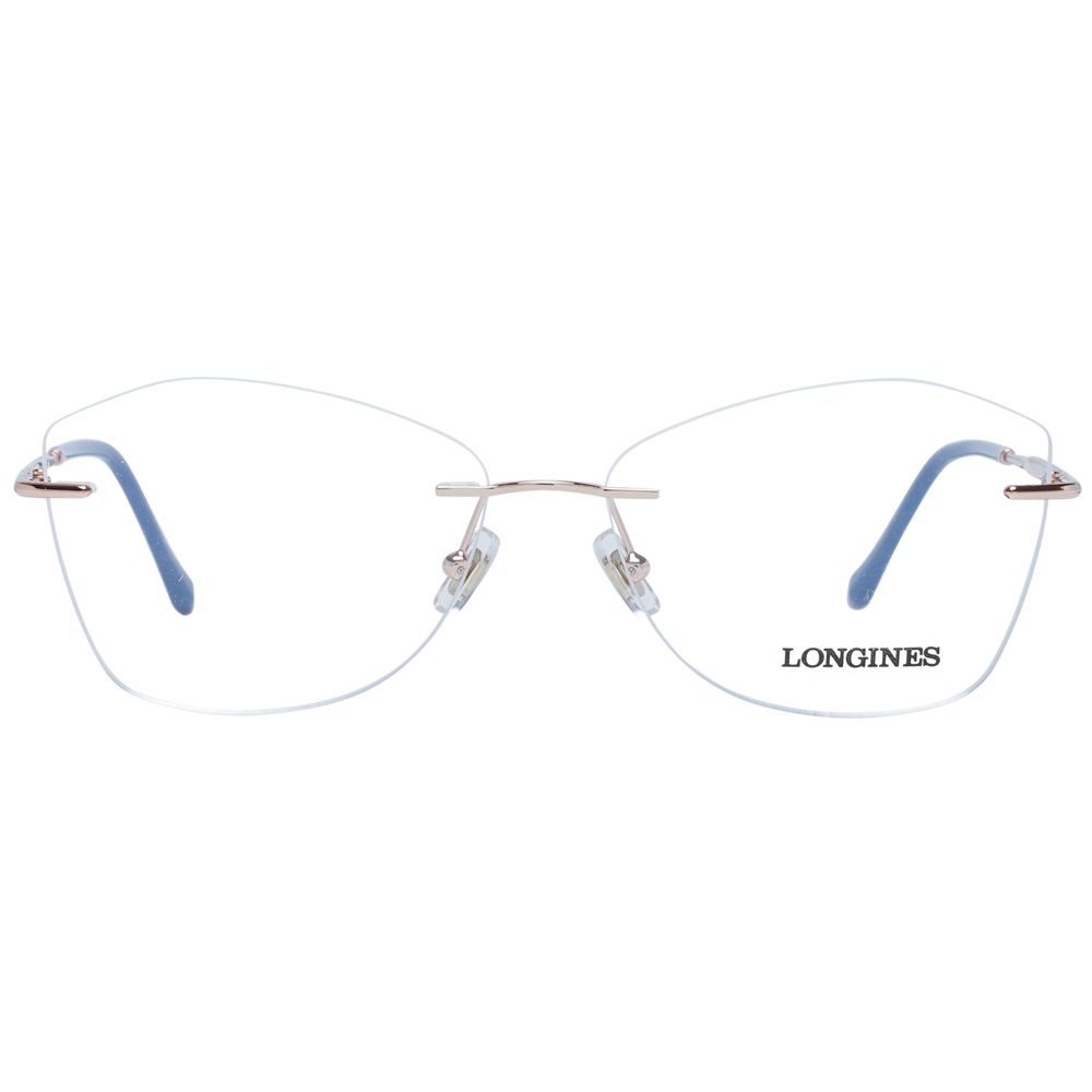 Longines Women's Blue Optical Frames – Butterfly Rimless Style