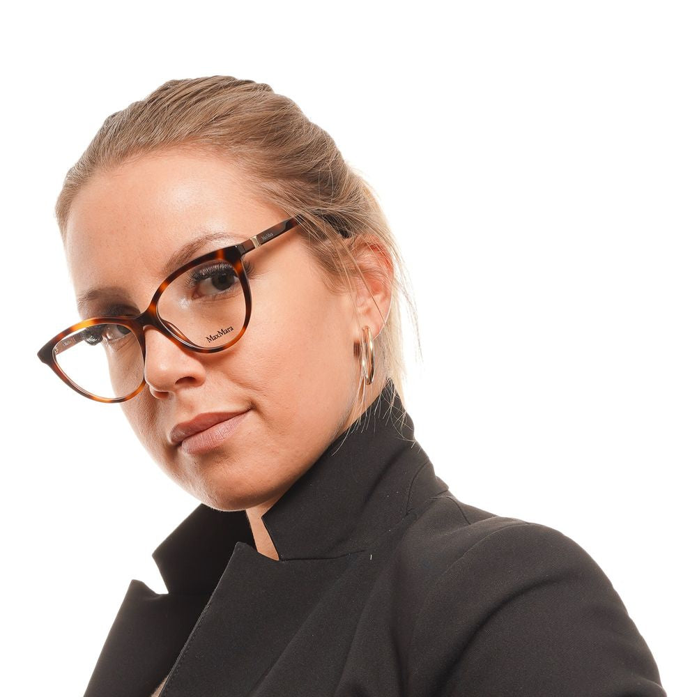 Max Mara Brown Women’s Optical Frames – Cat Eye Design, 54mm